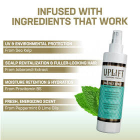 Uplift Provisions Sea Salt Spray provides textured definition for casual styles.