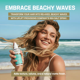 Uplift Provisions Sea Salt Spray adds root lift for a fuller look.