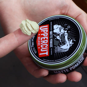 Textured crop styled with UPPERCUT DELUXE Matte Pomade for defined texture.