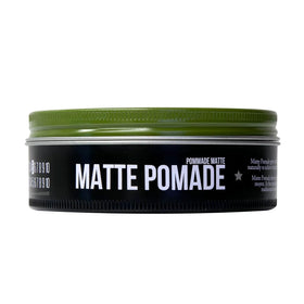 Bottle displayed with hints of crème brûlée scent for refined grooming.