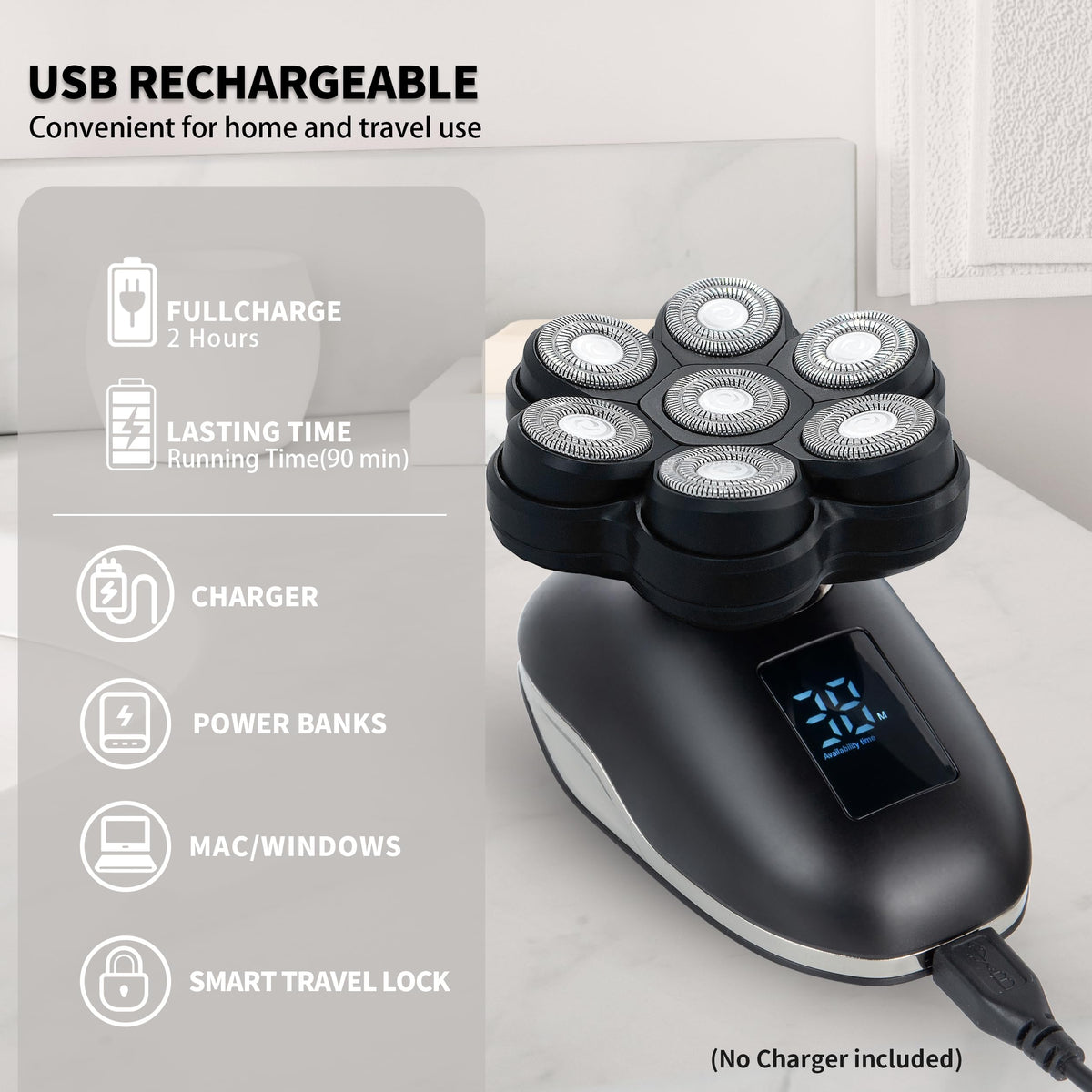 UPTARD ear nose trimmer attachment for precise grooming.