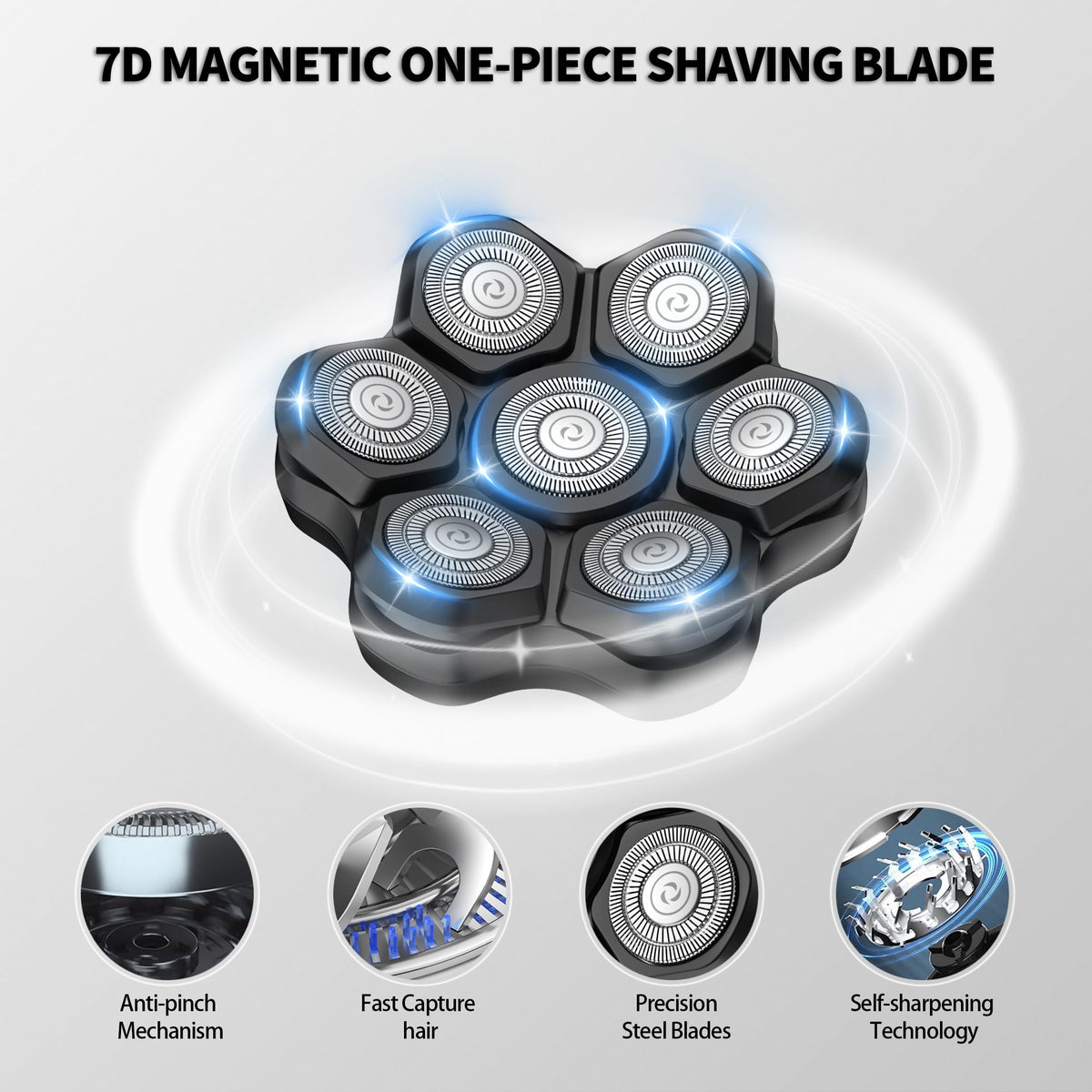 UPTARD compatible replacement heads fit multiple shaver models for versatile reuse.