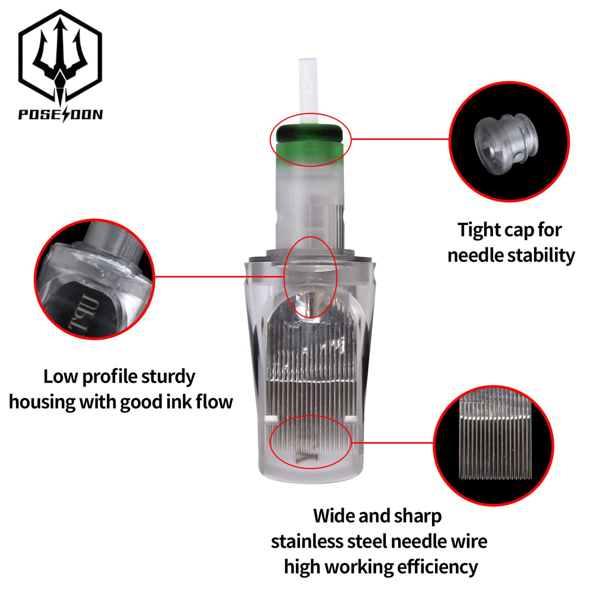 EO sterilization with blister packaging ensures hygiene.