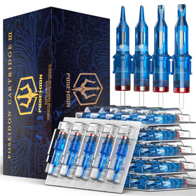 UPTATSUPPLY Poseidon V3 tattoo cartridge needles 50pcs mixed RL for precise line work