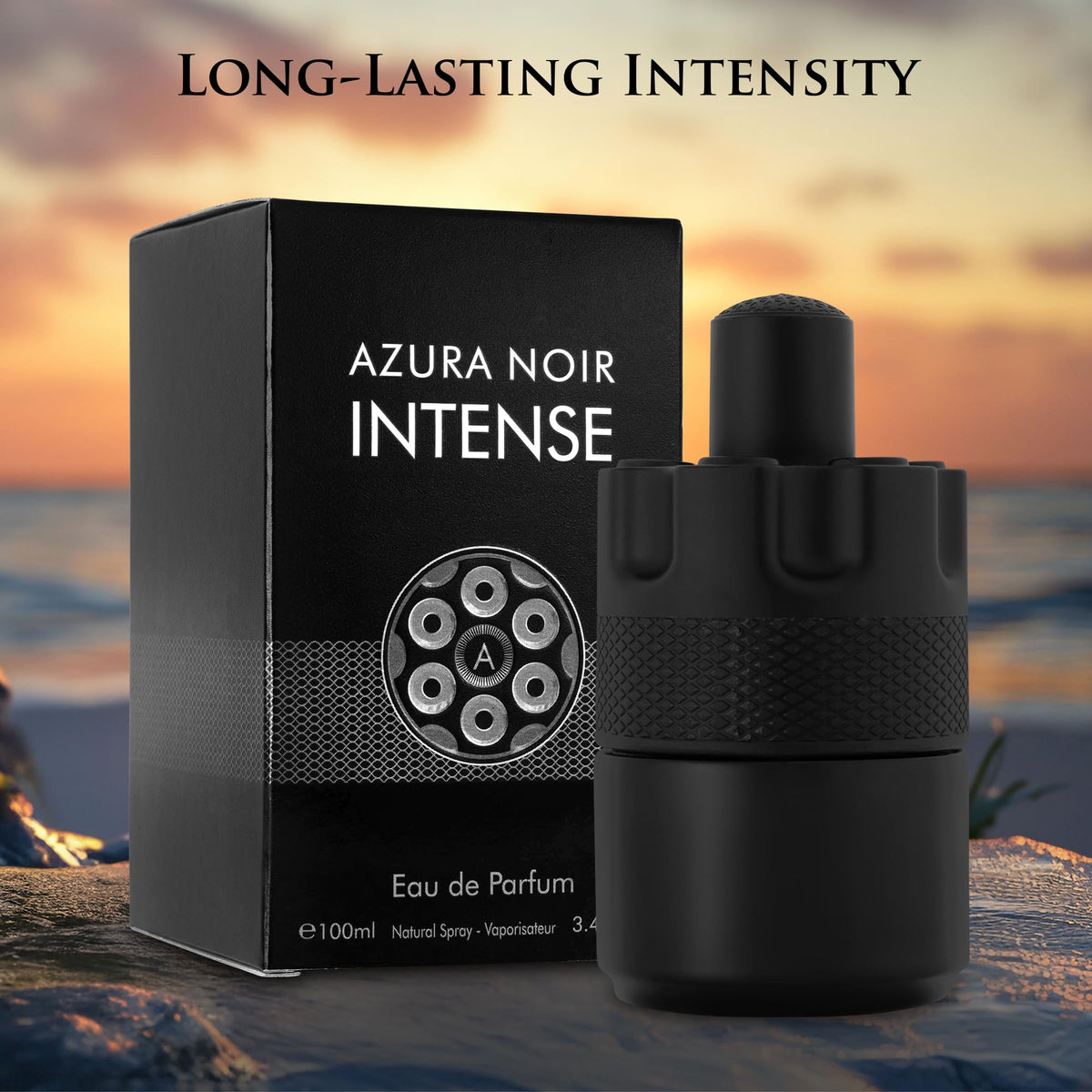 URBAN COLLECTION Azura Noir Intense cardamom-top-note sparks intrigue for night outings.