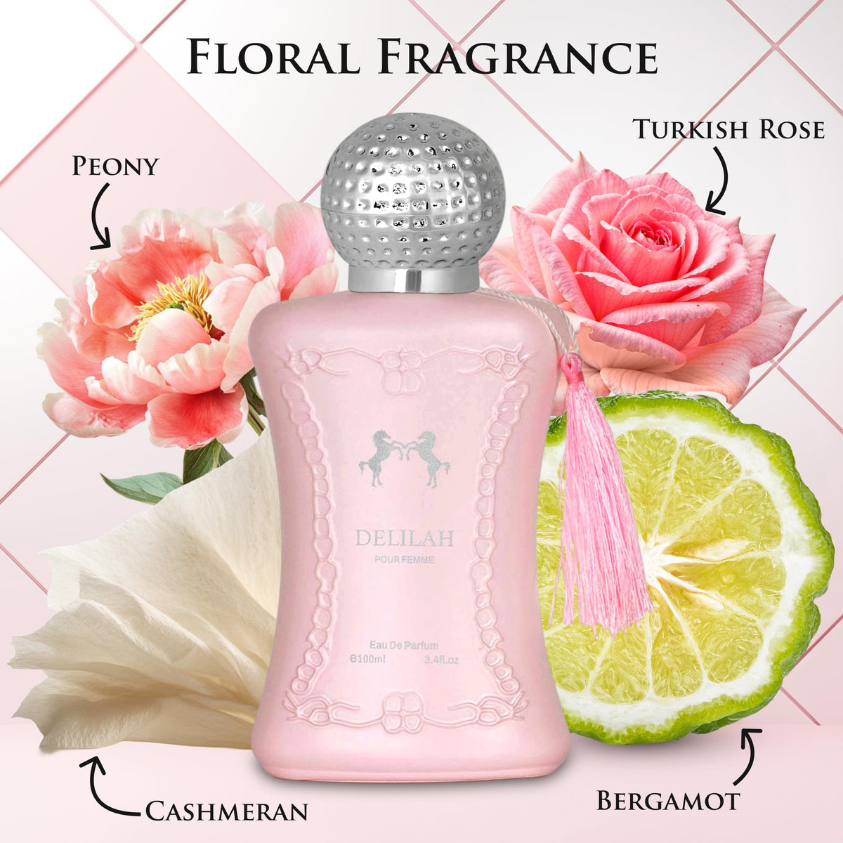 Urban Collection Delilah top notes image with lychee and bergamot