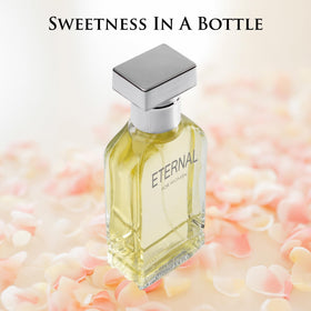 URBAN COLLECTION Eternal for Women bottle top highlights elegant packaging and modern scent.