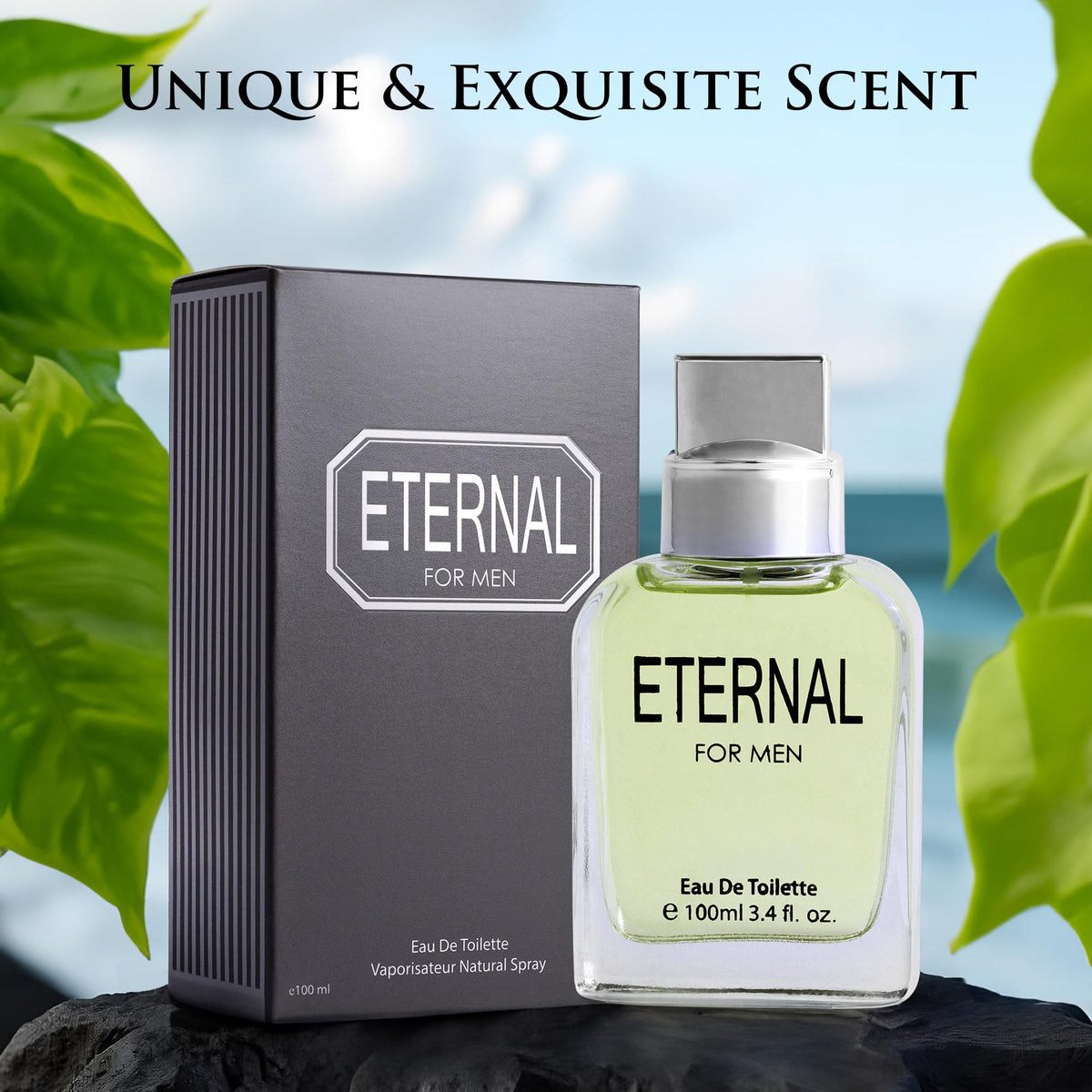 URBAN COLLECTION Eternal for Men spray on wrist, easy application for all-day freshness.