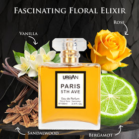 URBAN COLLECTION Paris 5th Avenue floral notes overview, aldehydes and neroli blend.