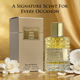 URBAN COLLECTION Valentine Nero Gold vanilla note close-up emphasizing creamy gourmand sweetness