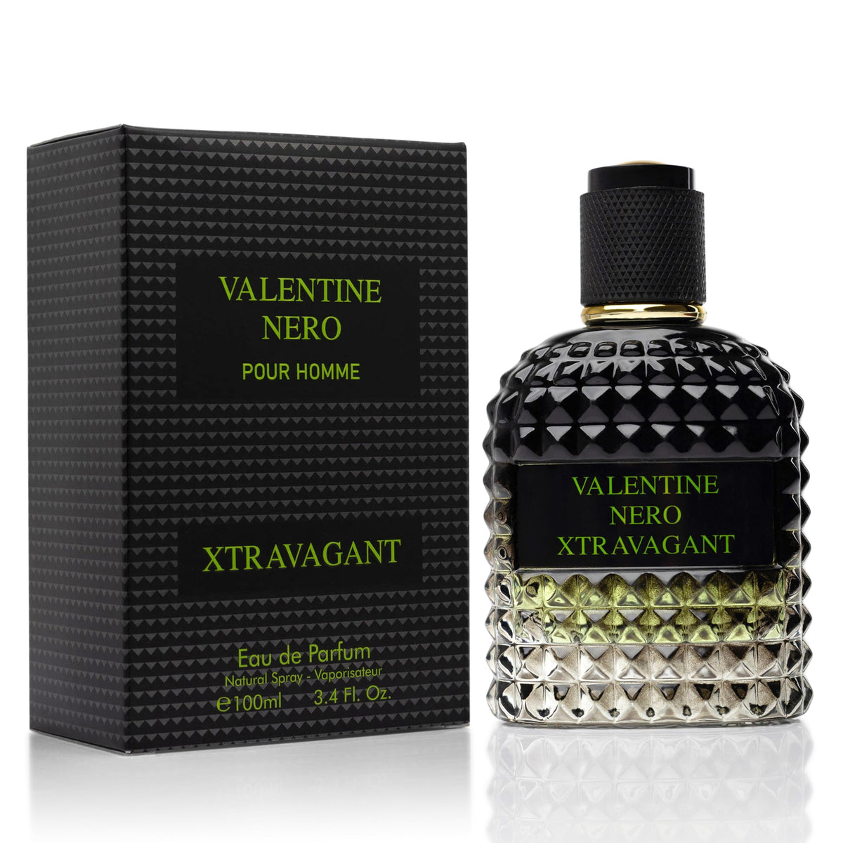 Urban Collection Valentine Nero Xtravagant bottle front for confident days.