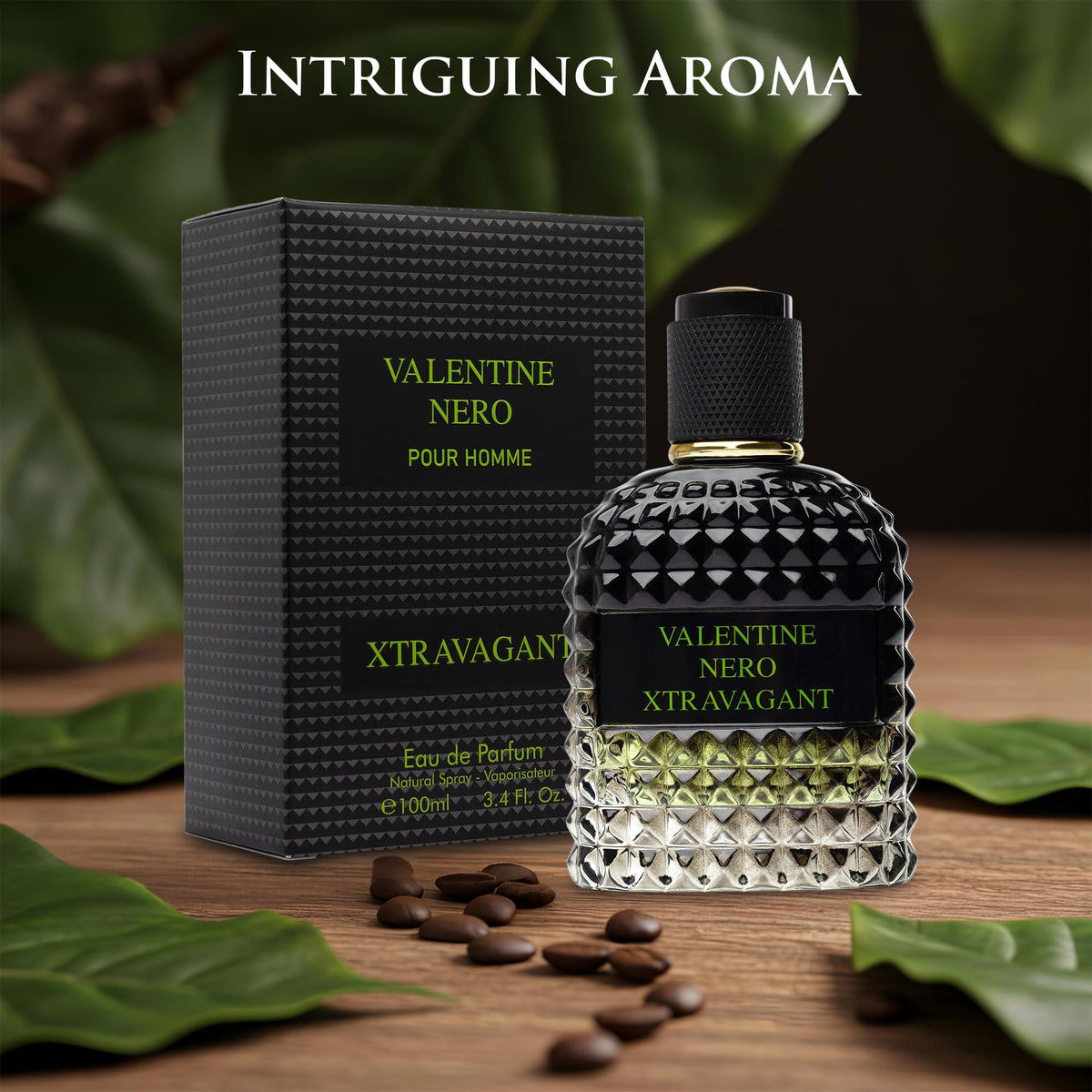 Urban Collection Valentine Nero Xtravagant spray application, bergamot and espresso opening.