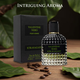 Urban Collection Valentine Nero Xtravagant spray application, bergamot and espresso opening.