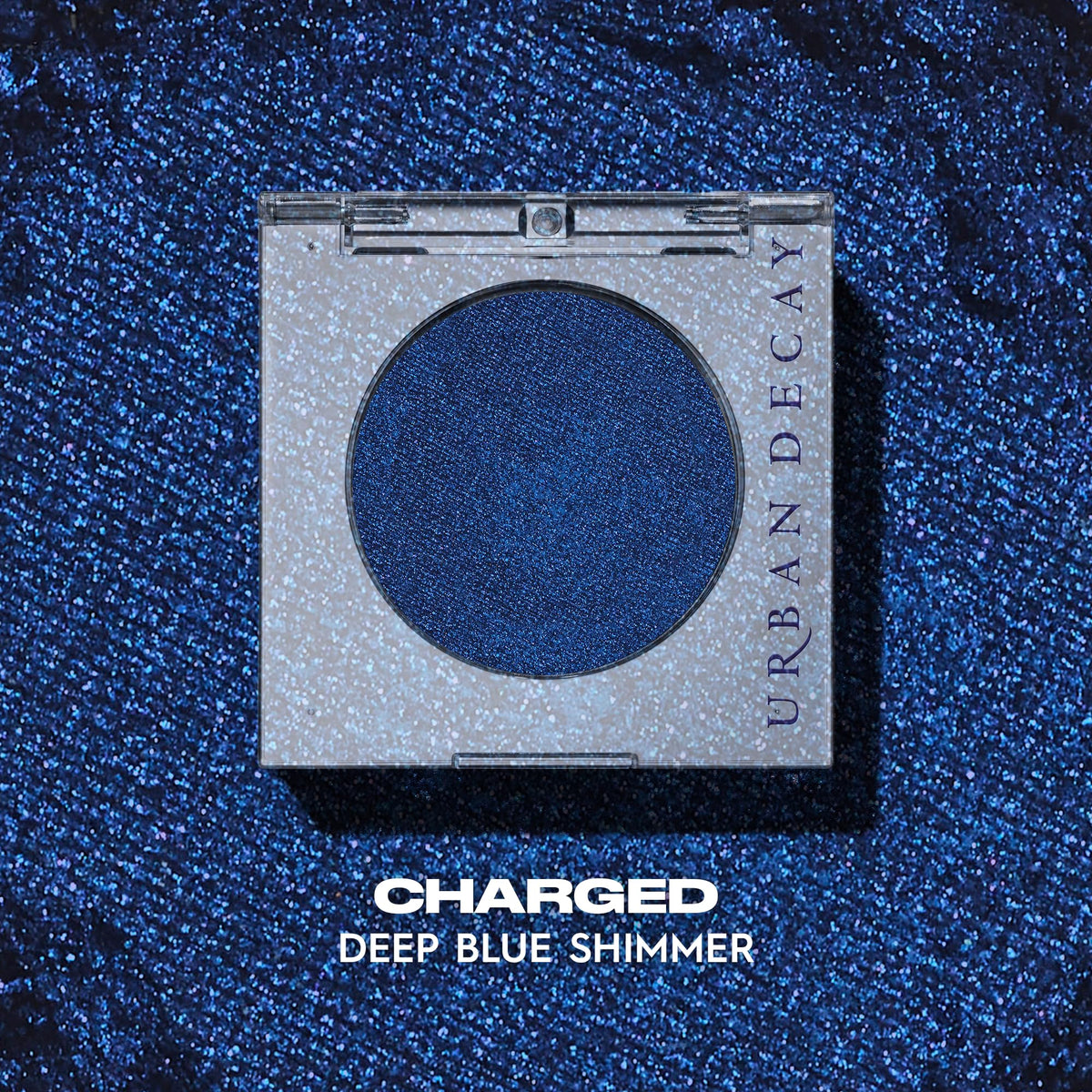 Urban Decay Charged foiled look demonstrates dramatic metallic finish.