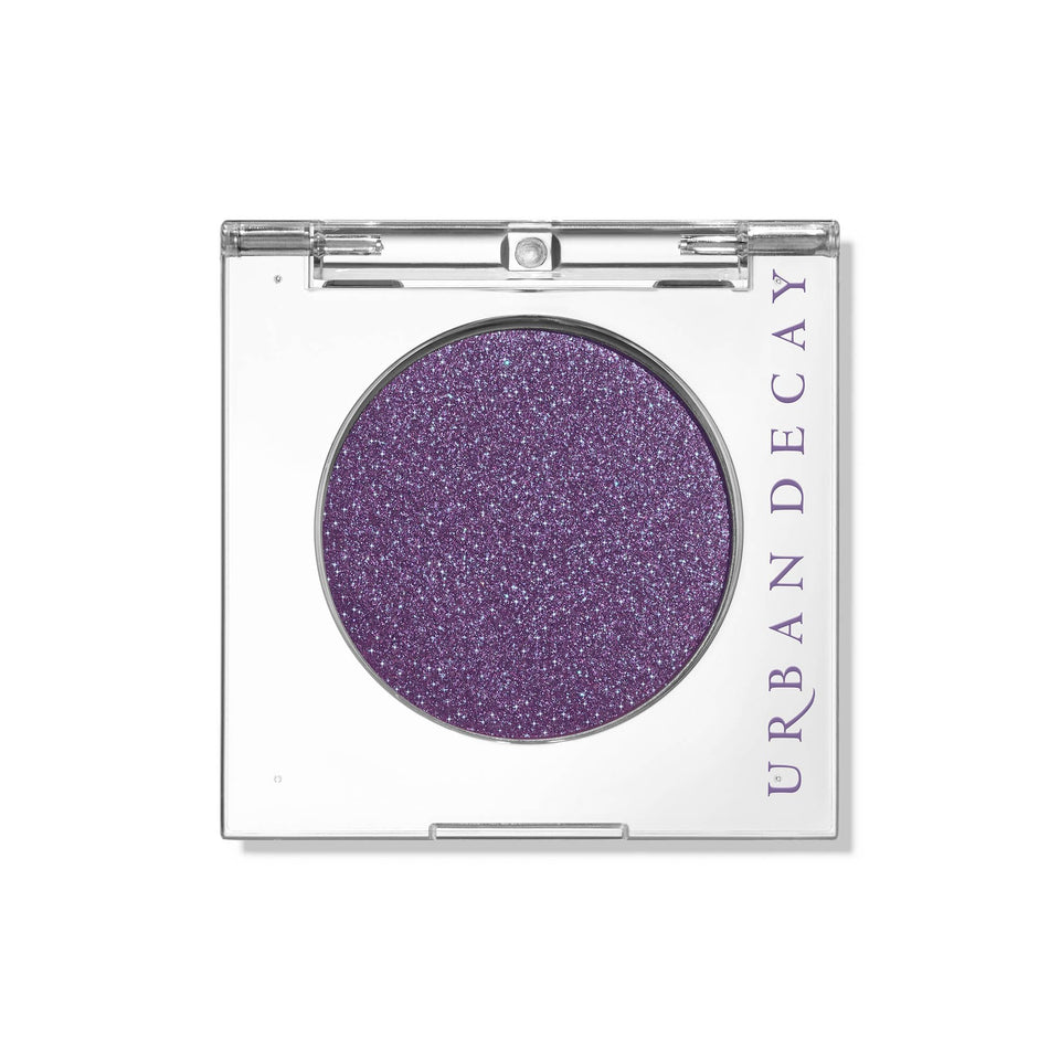 Urban Decay 24/7 Eyeshadow Single deep purple shimmer blue shift swatch for long-lasting color
