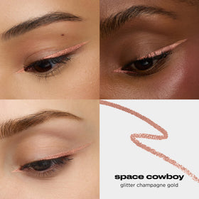 Urban Decay Space Cowboy swatch on skin highlighting creamy texture.