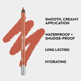 URBAN DECAY 24/7 Glide-On Lip Pencil Naked2 pencil-tip close-up for precision.
