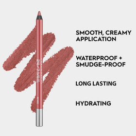 URBAN DECAY Peyote swatch demonstrates creamy pigment and metallic finish.