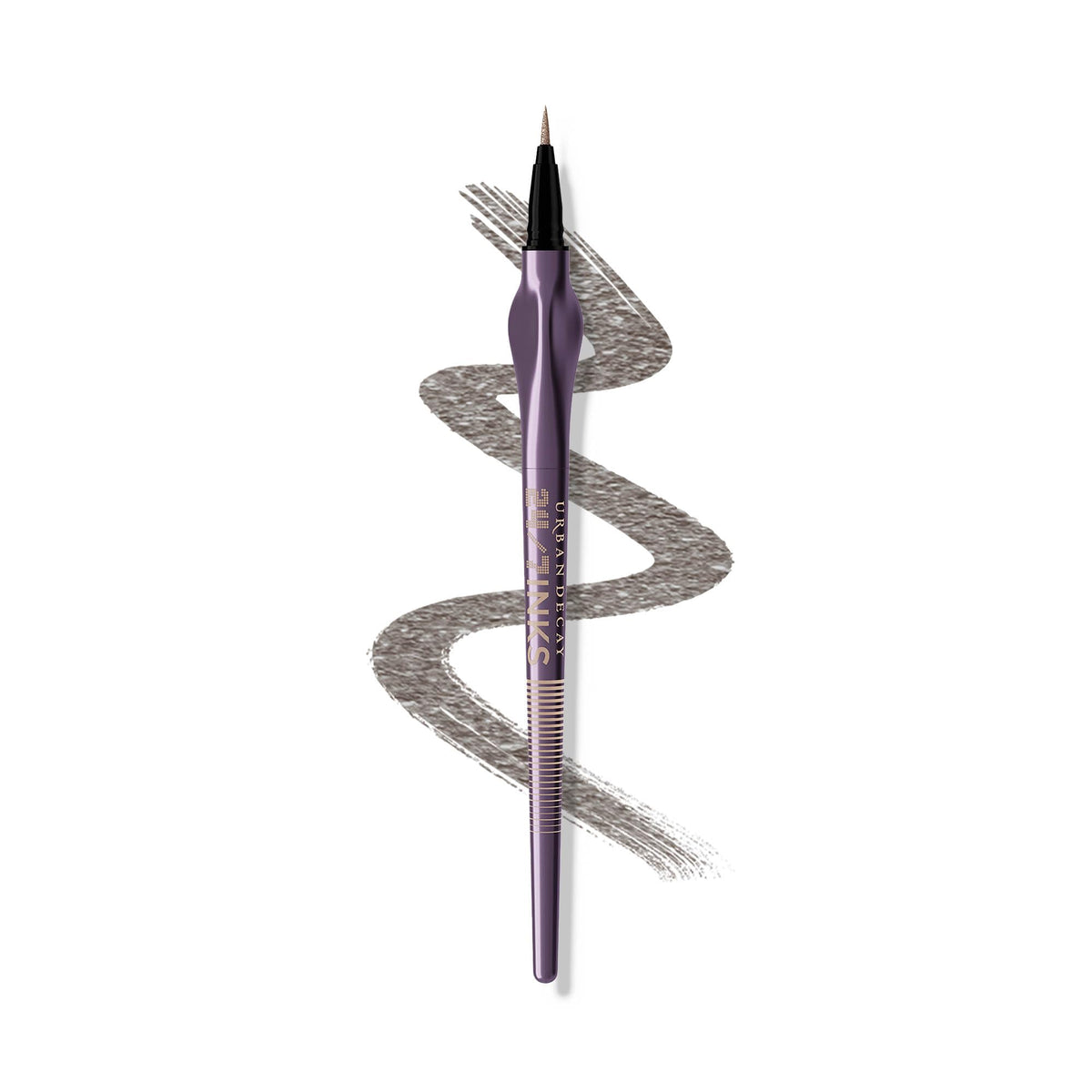 Urban Decay 24/7 Inks Oil Slick bottle with gunmetal shimmer, long-lasting color