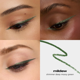URBAN DECAY eyeliner swatch reveals creamy, smooth application for precise lines