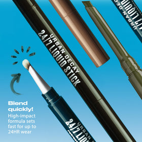 Ophthalmologist-tested Urban Decay 24/7 Liquid Stick Denim Wash for sensitive eyes