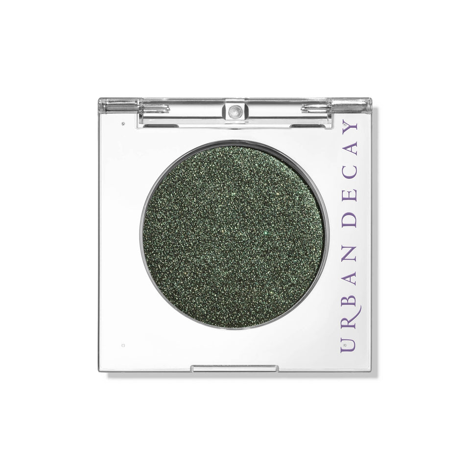Urban Decay 24/7 Eyeshadow Single Psych warm green metallic with gold microglitter for vibrant lids