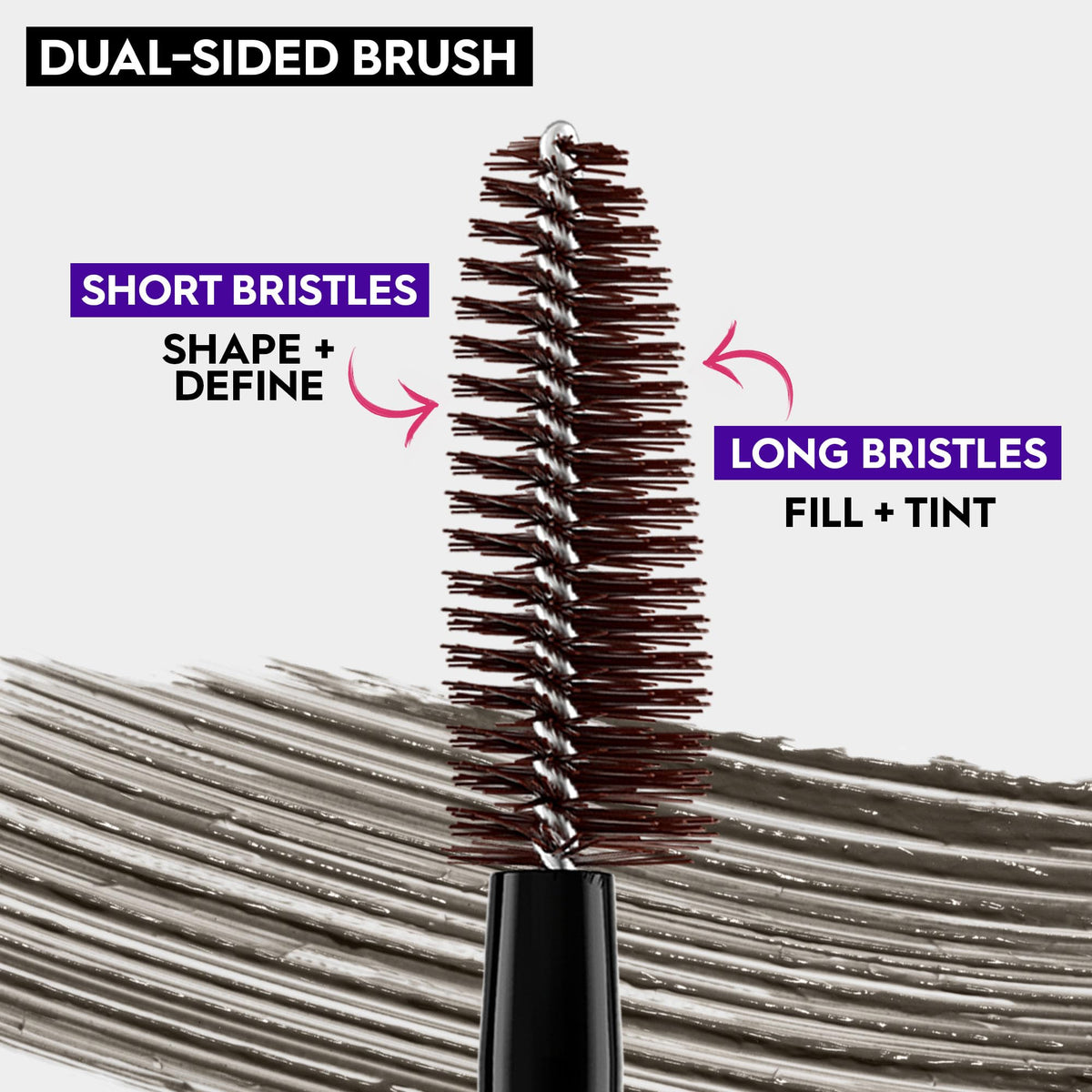 Urban Decay Big Bush brow gel wand tip for precise application and shaping.