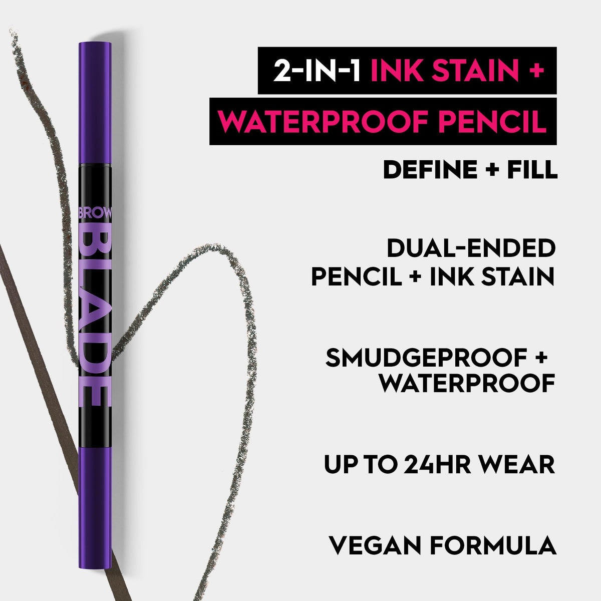 Urban Decay Brow Blade double-ended tool for shaping and filling brows.