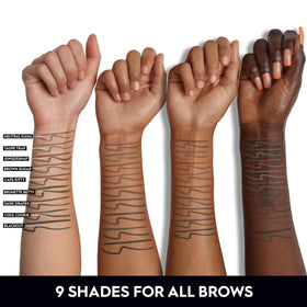 Urban Decay Brow Blade precision brush aids hair-like strokes.