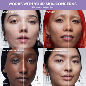 Urban Decay Face Bond Foundation finger-pat max coverage demonstration