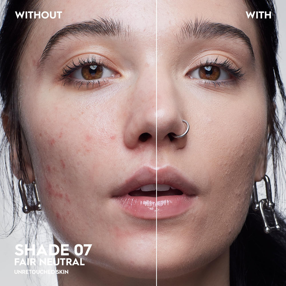 Urban Decay Face Bond swatch on skin shows natural matte, buildable coverage.