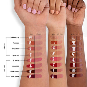 Urban Decay Lip Toy hydration test scene demonstrating long wear.