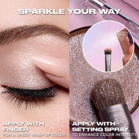 Moondust with primer ready for vibrant crease-proof color all day