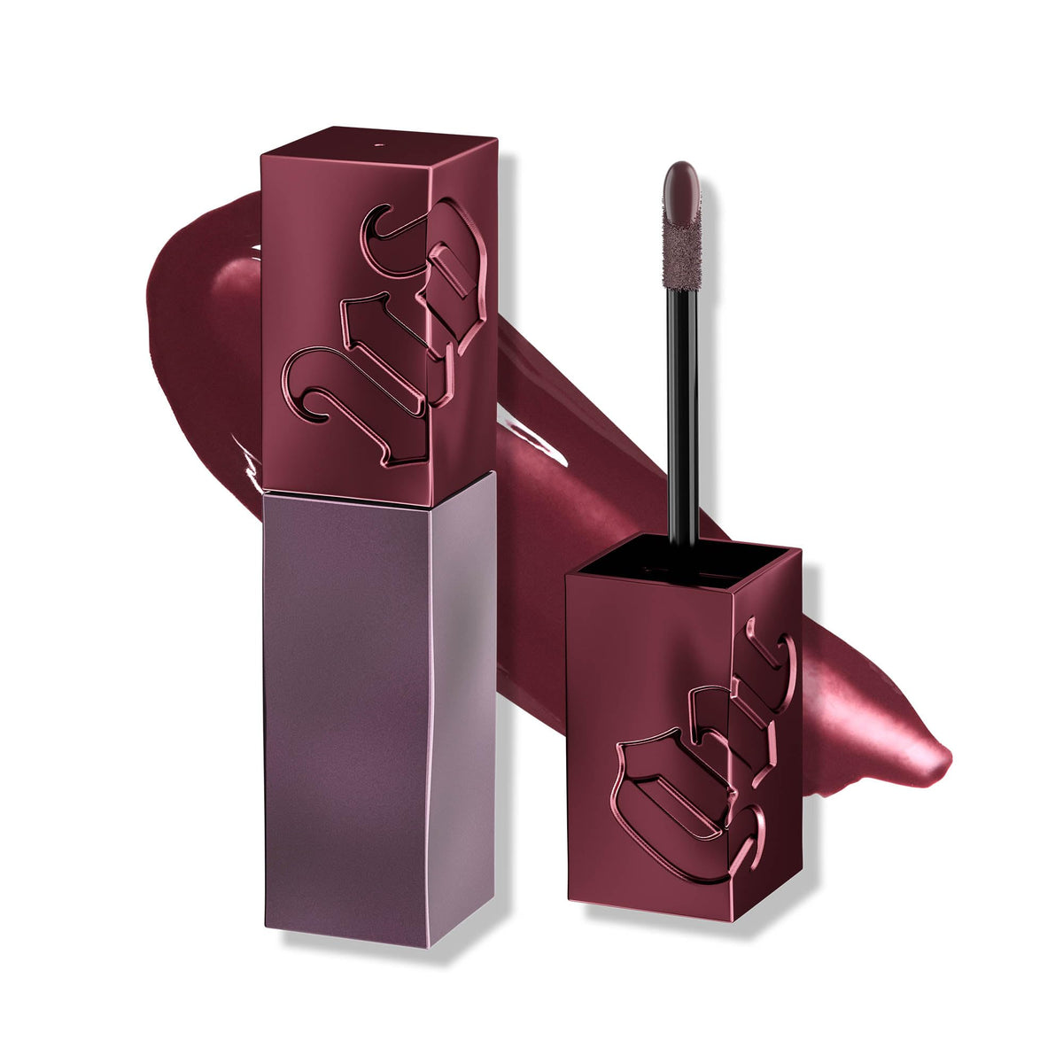 Urban Decay Vice Lip Bond glossy swatch showing long-wearing shine