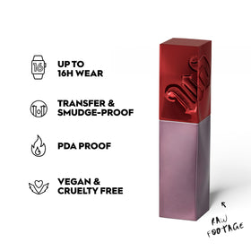 One-Swipe Color effect of Urban Decay Lip Bond for instant saturation