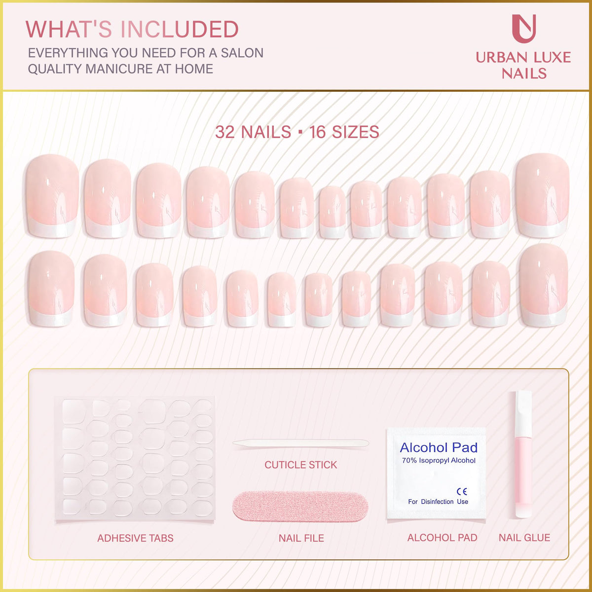 Urban Luxe Nails jelly glue for nails enables quick, secure adhesion.