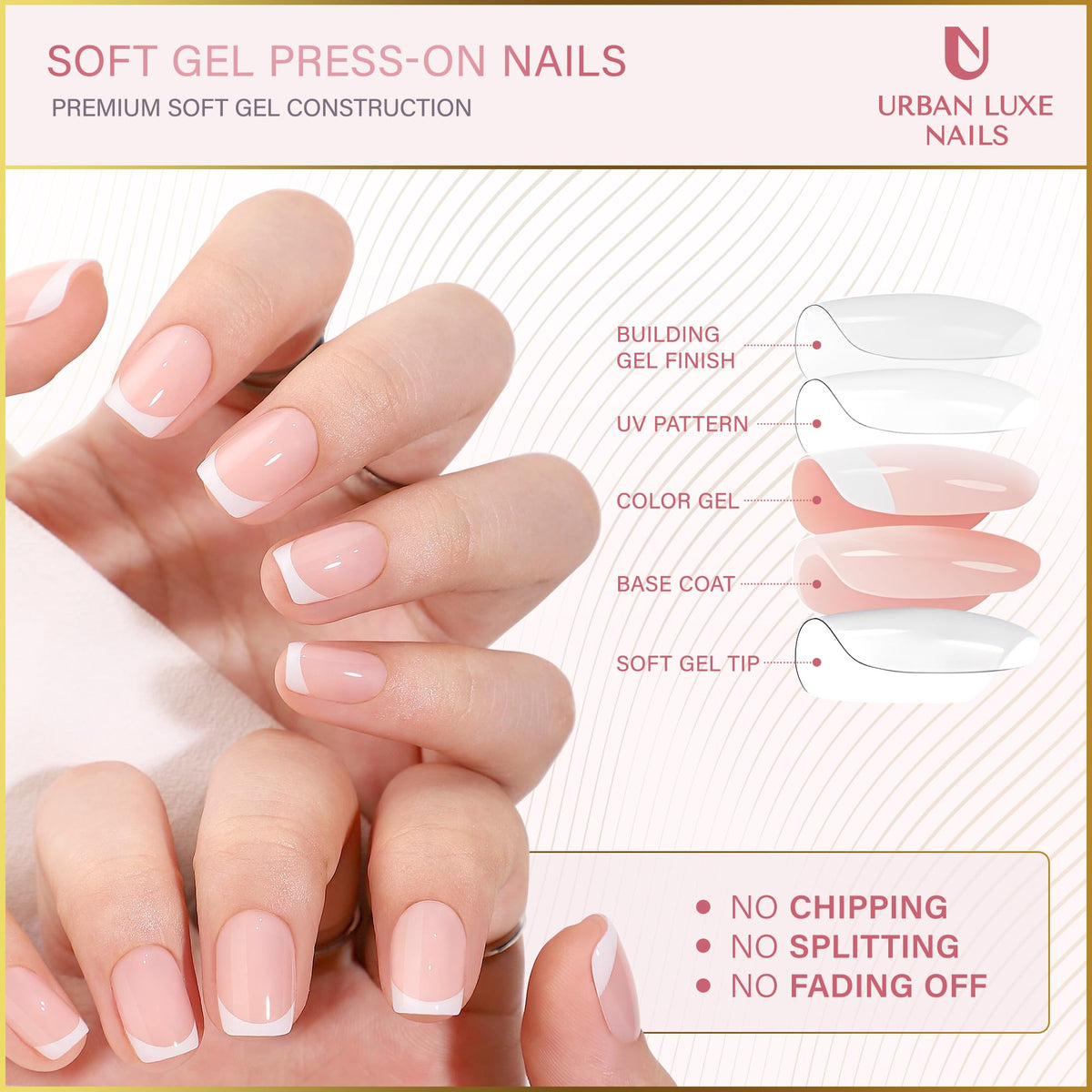 Urban Luxe Nails nail prep tools help achieve a professional prep.