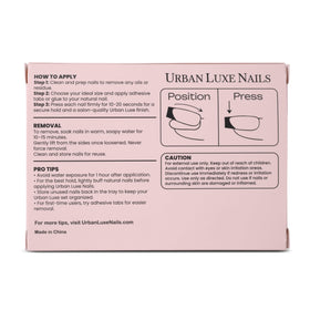 Urban Luxe Nails short nails with a natural, versatile fit for all hands.