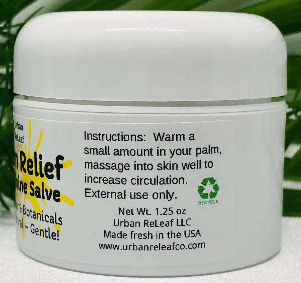 Essential oil blend of Urban ReLeaf salve with rosemary and cedarwood