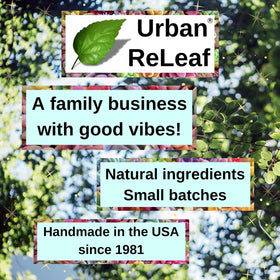 Made in USA Urban ReLeaf Warm Relief Salve information label