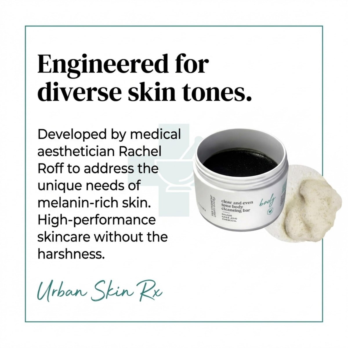 Urban Skin Rx Even Tone Bar revealing healthier-looking skin after use