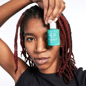 Urban Skin Rx Even Tone Serum application on clean skin for an even glow.
