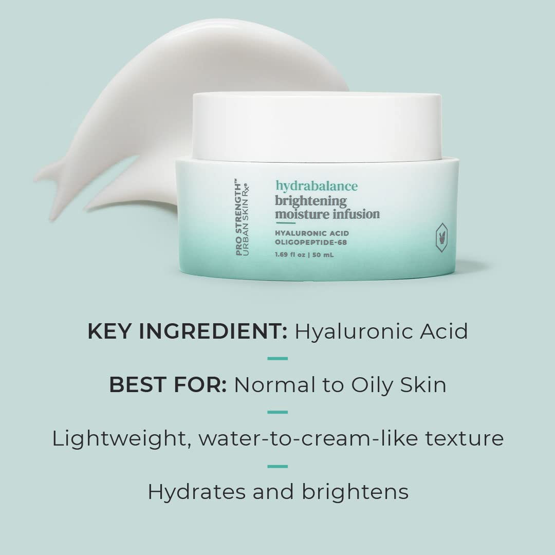 Hydrabalance texture closeup shows rich formula with quick absorption for dry skin