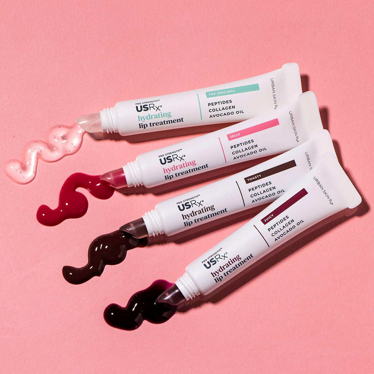 Urban Skin Rx Pro Strength Hydrating Lip Treatment vegan and cruelty-free badge visible.