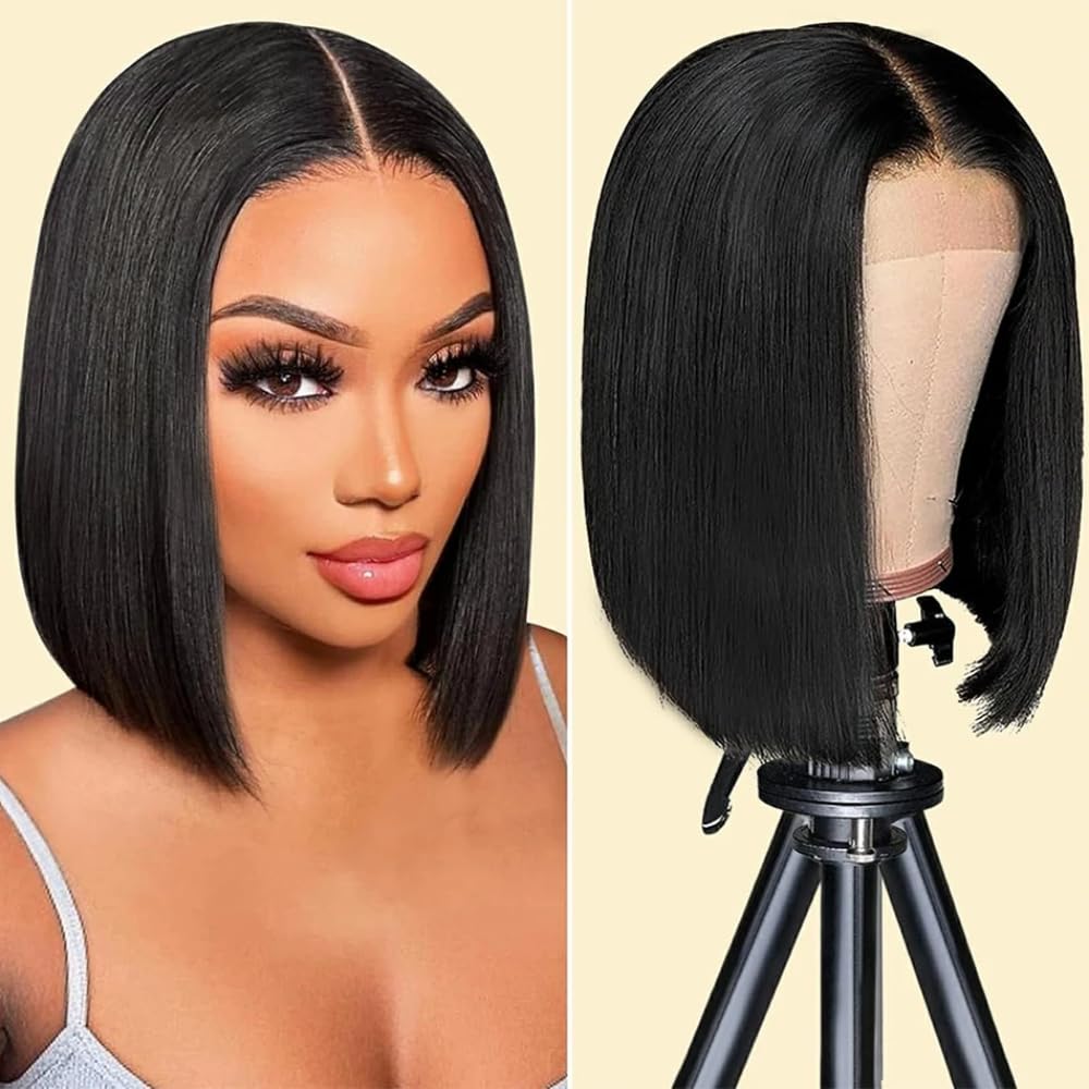 Urbansister 13x6 bob lace front wig offers natural scalp look and easy styling for daily wear.