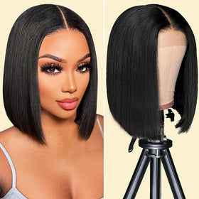Urbansister 13x6 bob lace front wig offers natural scalp look and easy styling for daily wear.