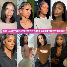 Urbansister 22-5-inch cap bob wig fits most heads for comfortable, all-day wear.