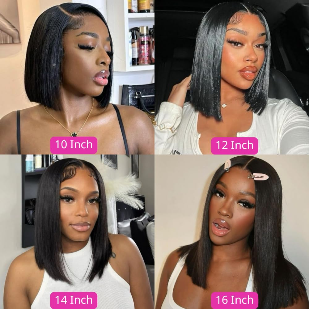 Urbansister bob wig pre plucked with baby hairs for natural edge