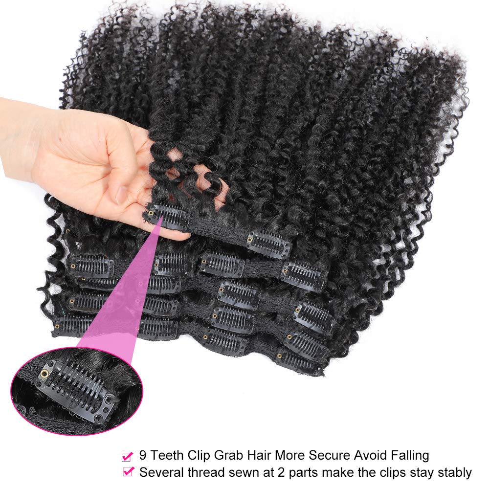 Urbeauty 9-tooth silicone-lined clips keep extensions in place without slip