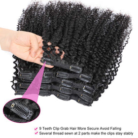 Urbeauty 9-tooth silicone-lined clips keep extensions in place without slip